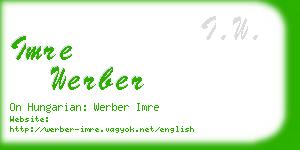 imre werber business card